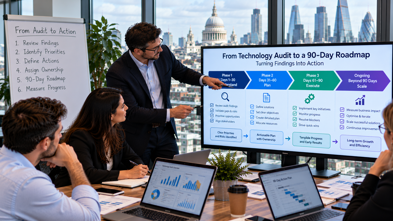 From Technology Audit to a 90-Day Roadmap: Turning Findings Into Action